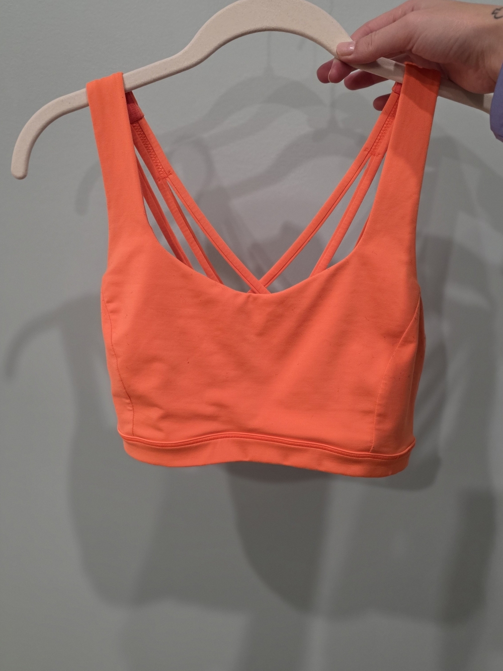 Lululemon Orange Strappy Sports Bra - Women Intimates & Sleepwear